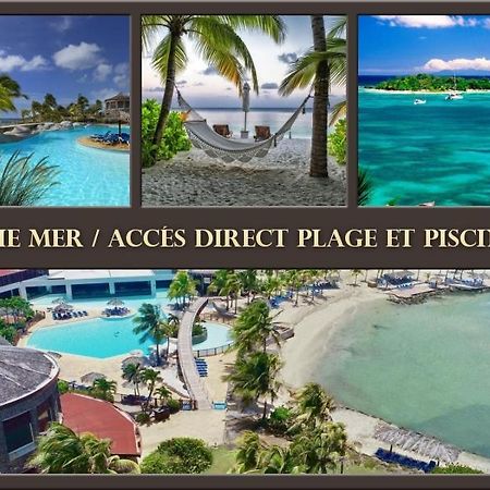 Tres Bel Appartement Avec Vue Mer, Acces Direct A La Plage Et Piscine Surveillee 圣弗朗索瓦 外观 照片